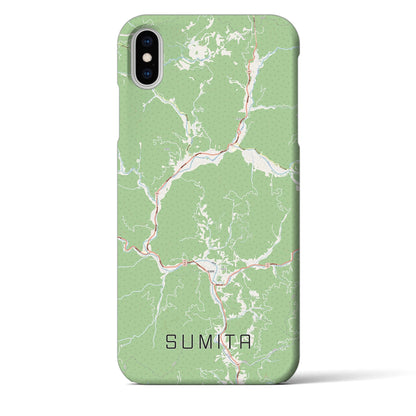 【住田（岩手県）】地図柄iPhoneケース（バックカバータイプ）