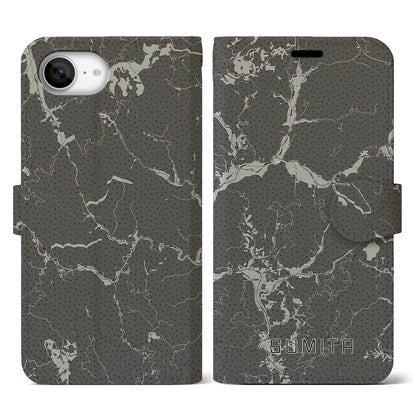 【住田（岩手県）】地図柄iPhoneケース（手帳タイプ）