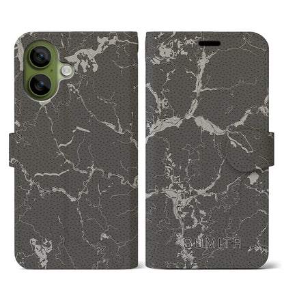 【住田（岩手県）】地図柄iPhoneケース（手帳タイプ）