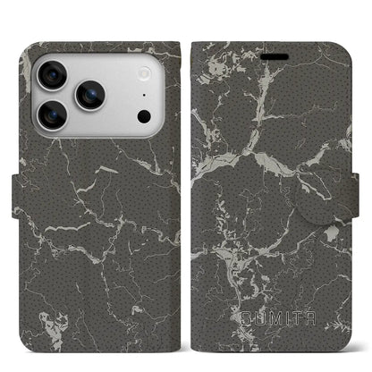 【住田（岩手県）】地図柄iPhoneケース（手帳タイプ）