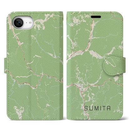 【住田（岩手県）】地図柄iPhoneケース（手帳タイプ）