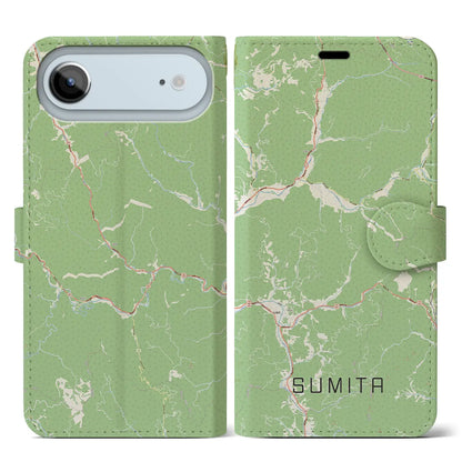 【住田（岩手県）】地図柄iPhoneケース（手帳タイプ）