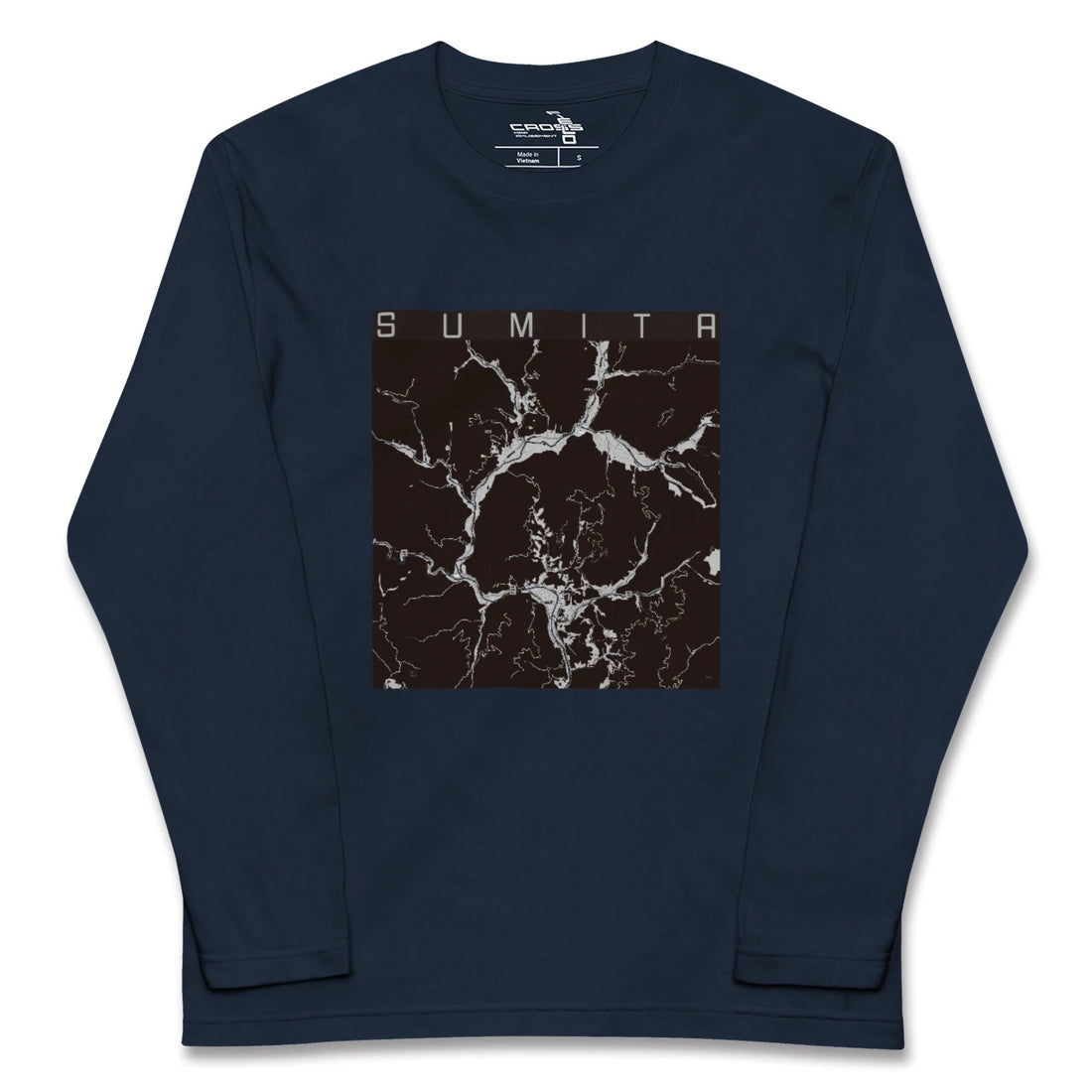 【住田(岩手県)】地図柄ロングスリーブTシャツ