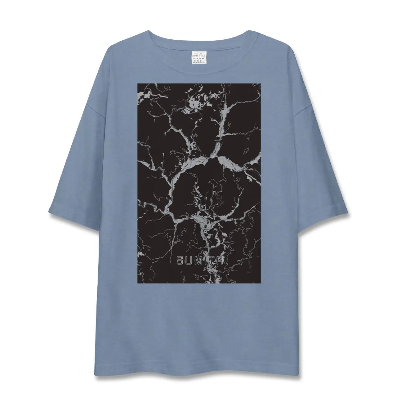 【住田（岩手県）】地図柄ビッグシルエットTシャツ