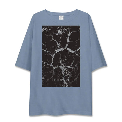【住田（岩手県）】地図柄ビッグシルエットTシャツ