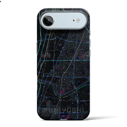 【住吉（大阪府）】地図柄iPhoneケース（バックカバータイプ）