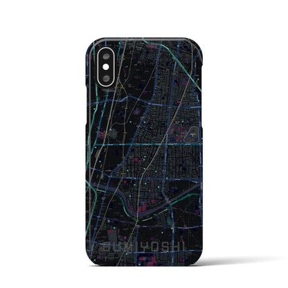 【住吉（大阪府）】地図柄iPhoneケース（バックカバータイプ）