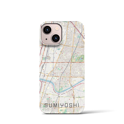 【住吉（大阪府）】地図柄iPhoneケース（バックカバータイプ）