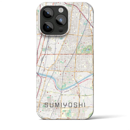 【住吉（大阪府）】地図柄iPhoneケース（バックカバータイプ）