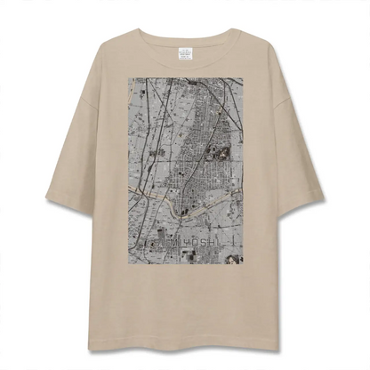 【住吉（大阪府）（大阪府）】地図柄ビッグシルエットTシャツ