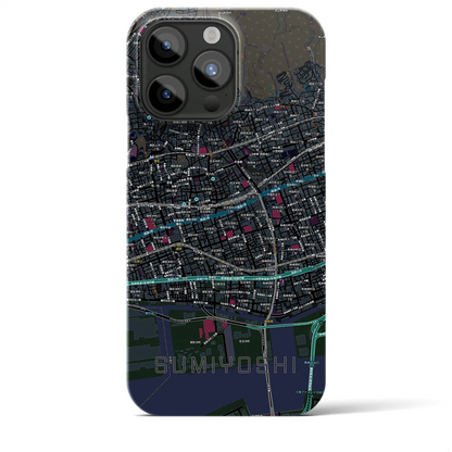 【住吉（兵庫県）】地図柄iPhoneケース（バックカバータイプ）