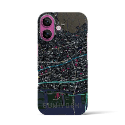 【住吉（兵庫県）】地図柄iPhoneケース（バックカバータイプ）