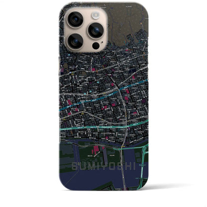 【住吉（兵庫県）】地図柄iPhoneケース（バックカバータイプ）