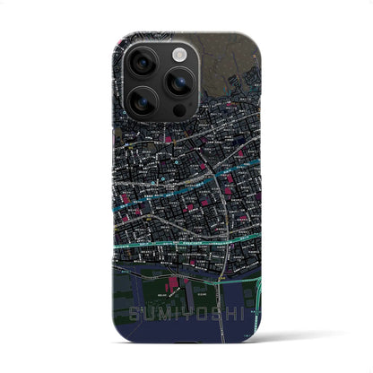 【住吉（兵庫県）】地図柄iPhoneケース（バックカバータイプ）