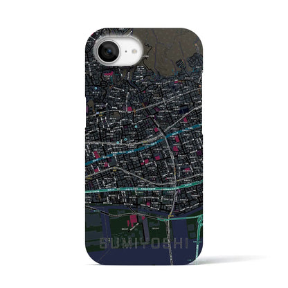 【住吉（兵庫県）】地図柄iPhoneケース（バックカバータイプ）