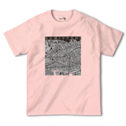 【住吉（兵庫県）（兵庫県）】地図柄ヘビーウェイトTシャツ