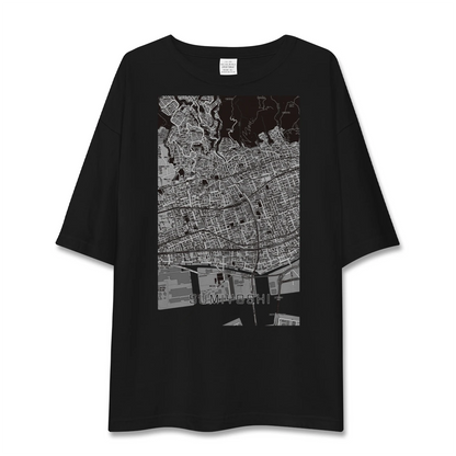 【住吉（兵庫県）（兵庫県）】地図柄ビッグシルエットTシャツ