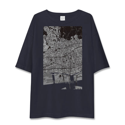 【住吉（兵庫県）（兵庫県）】地図柄ビッグシルエットTシャツ