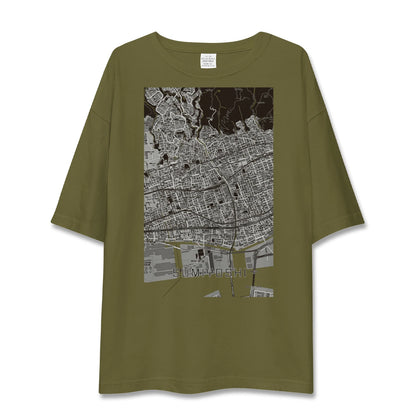 【住吉（兵庫県）（兵庫県）】地図柄ビッグシルエットTシャツ