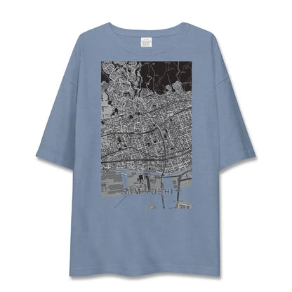 【住吉（兵庫県）（兵庫県）】地図柄ビッグシルエットTシャツ