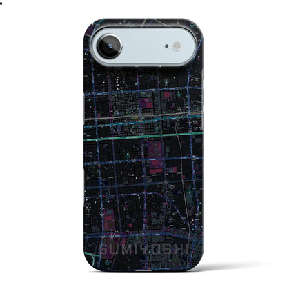 【住吉（東京都）】地図柄iPhoneケース（バックカバータイプ）