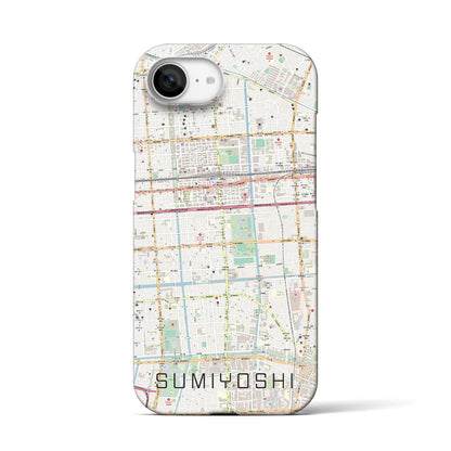 【住吉（東京都）】地図柄iPhoneケース（バックカバータイプ）