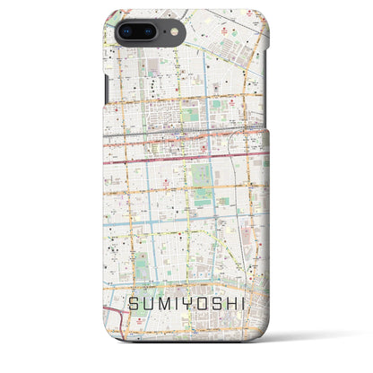 【住吉（東京都）】地図柄iPhoneケース（バックカバータイプ）