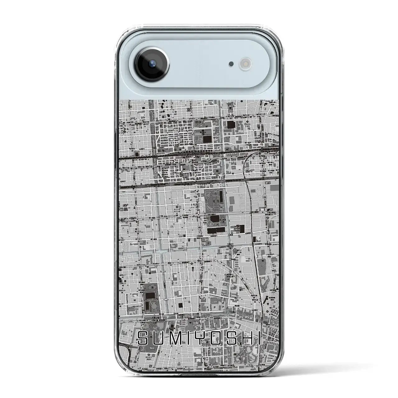 【住吉（東京都）】地図柄iPhoneケース（クリアタイプ）