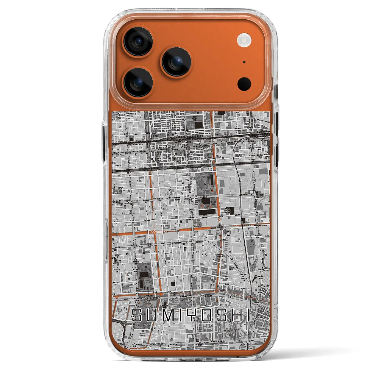 【住吉（東京都）】地図柄iPhoneケース（MagSafeタイプ）