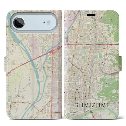 【墨染（京都府）】地図柄iPhoneケース（手帳タイプ）