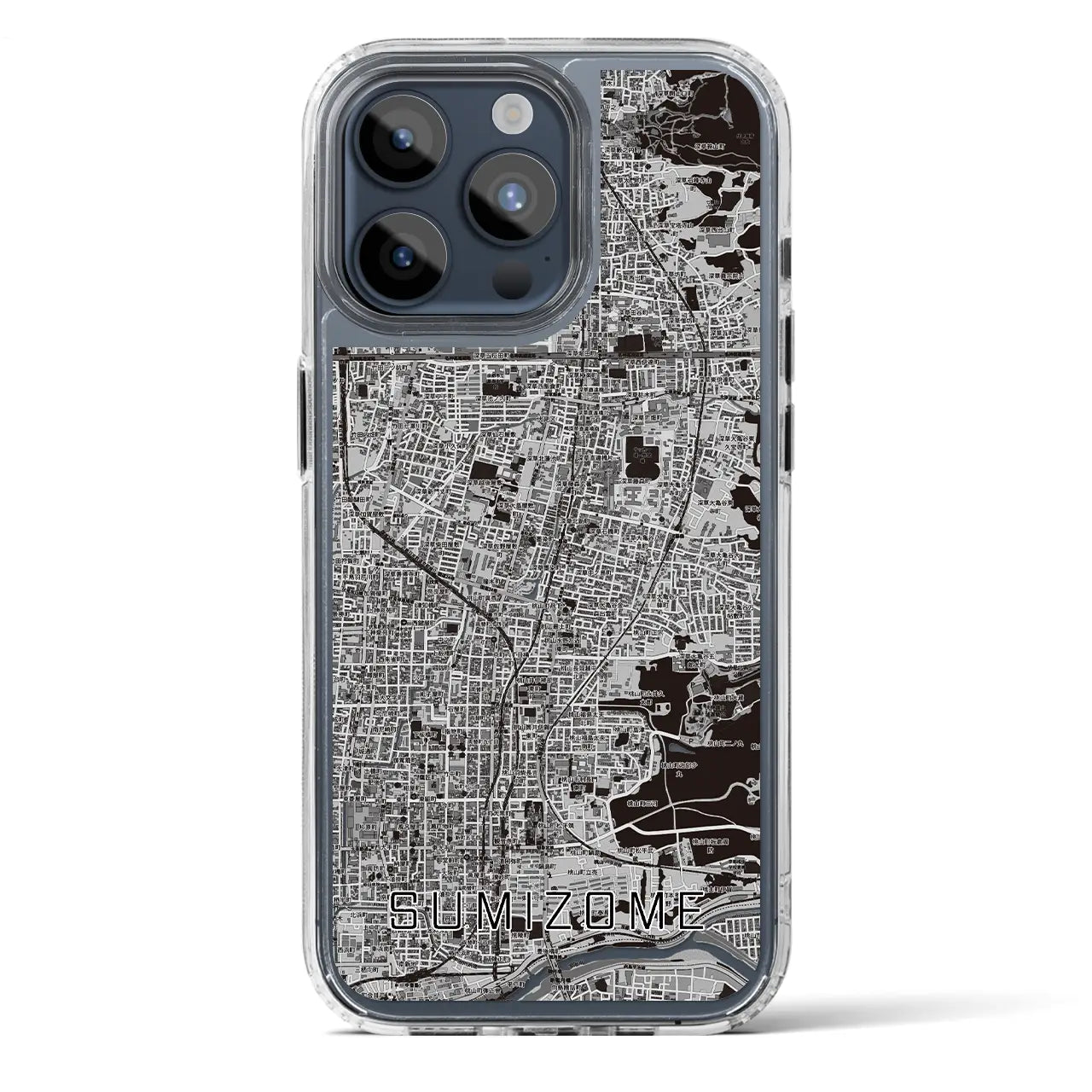 【墨染（京都府）】地図柄iPhoneケース（MagSafeタイプ）