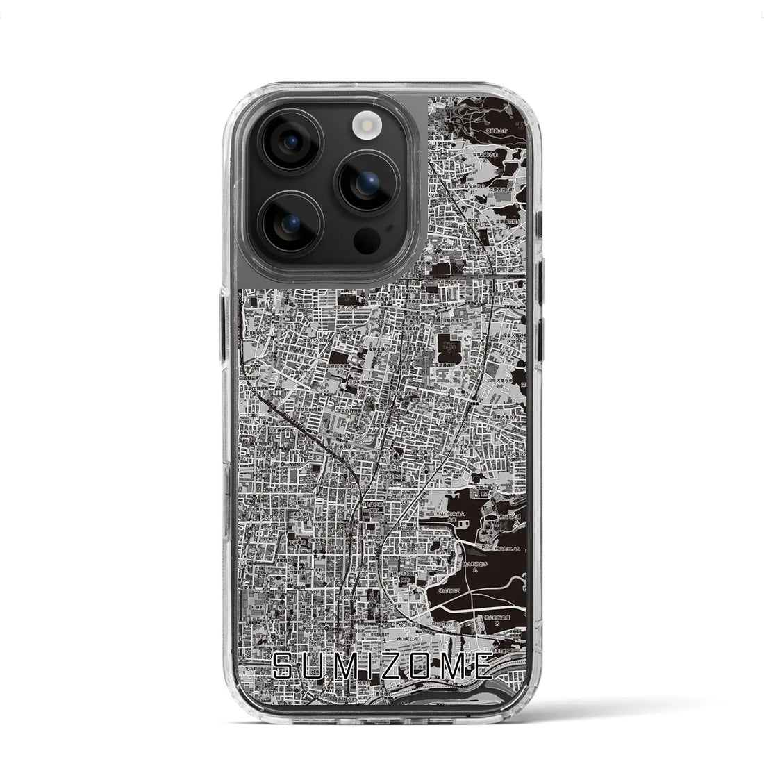 【墨染（京都府）】地図柄iPhoneケース（MagSafeタイプ）