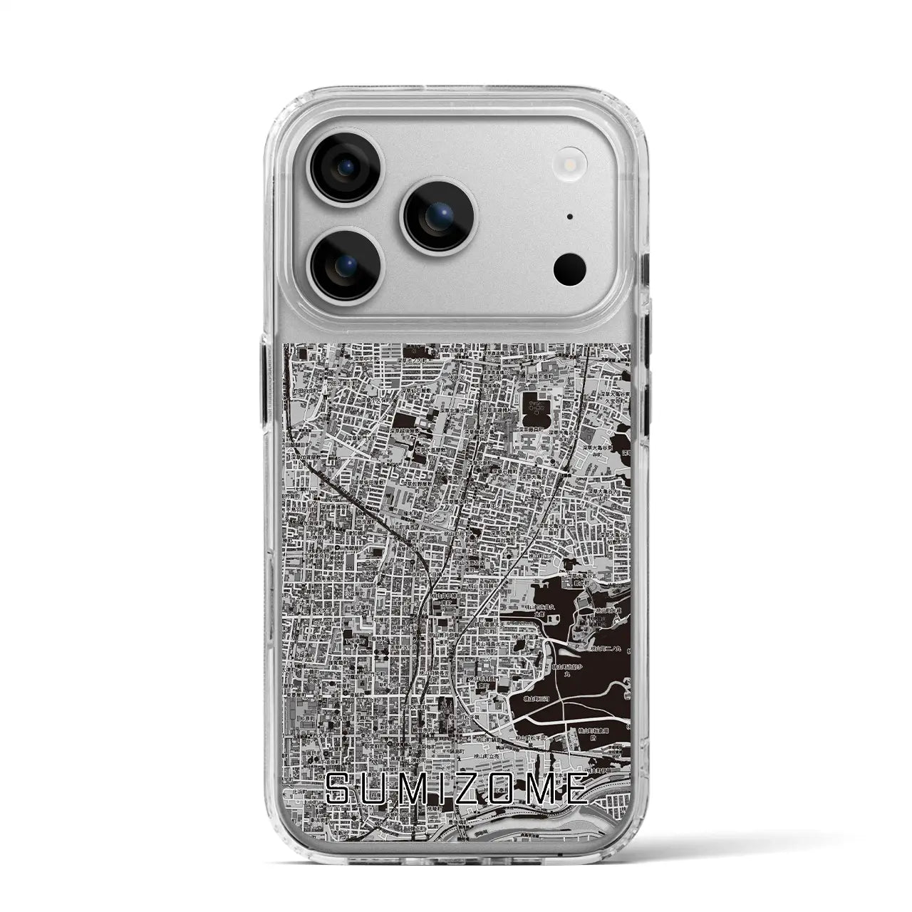 【墨染（京都府）】地図柄iPhoneケース（MagSafeタイプ）