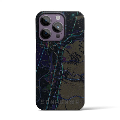 【砂川（北海道）】地図柄iPhoneケース（バックカバータイプ）