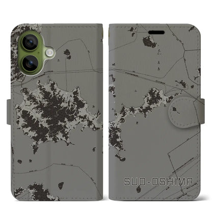 【周防大島（山口県）】地図柄iPhoneケース（手帳タイプ）