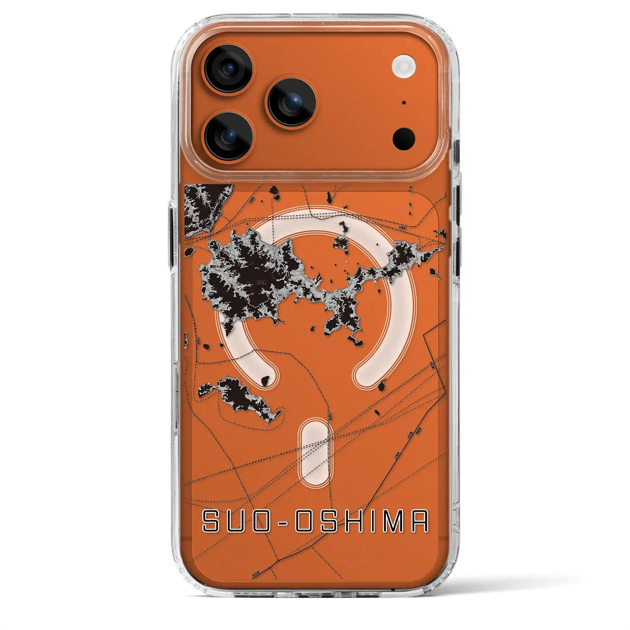 【周防大島（山口県）】地図柄iPhoneケース（MagSafeタイプ）