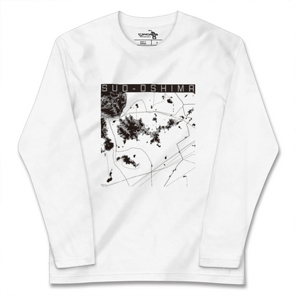 【周防大島（山口県）】地図柄ロングスリーブTシャツ