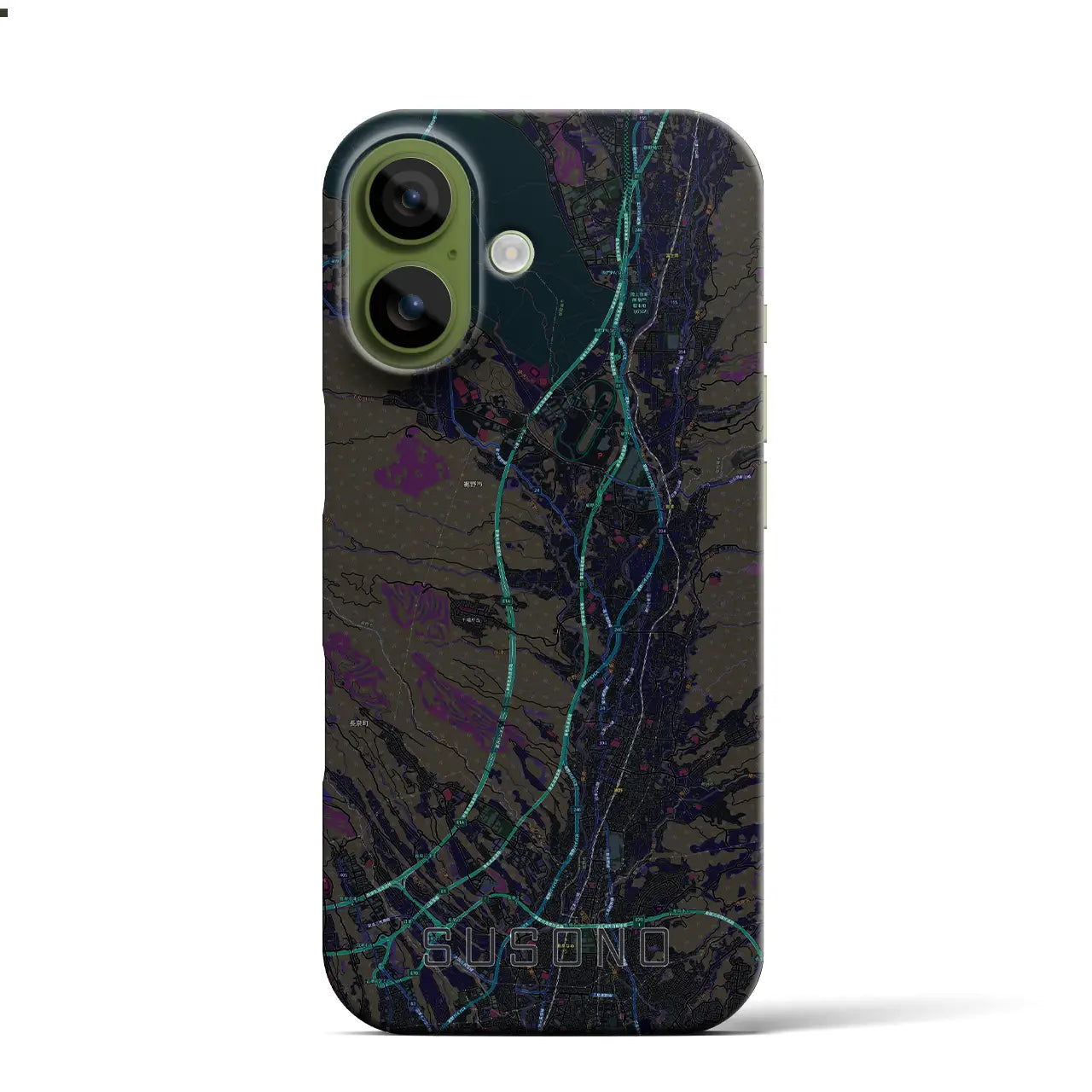 【裾野（静岡県）】地図柄iPhoneケース（バックカバータイプ）