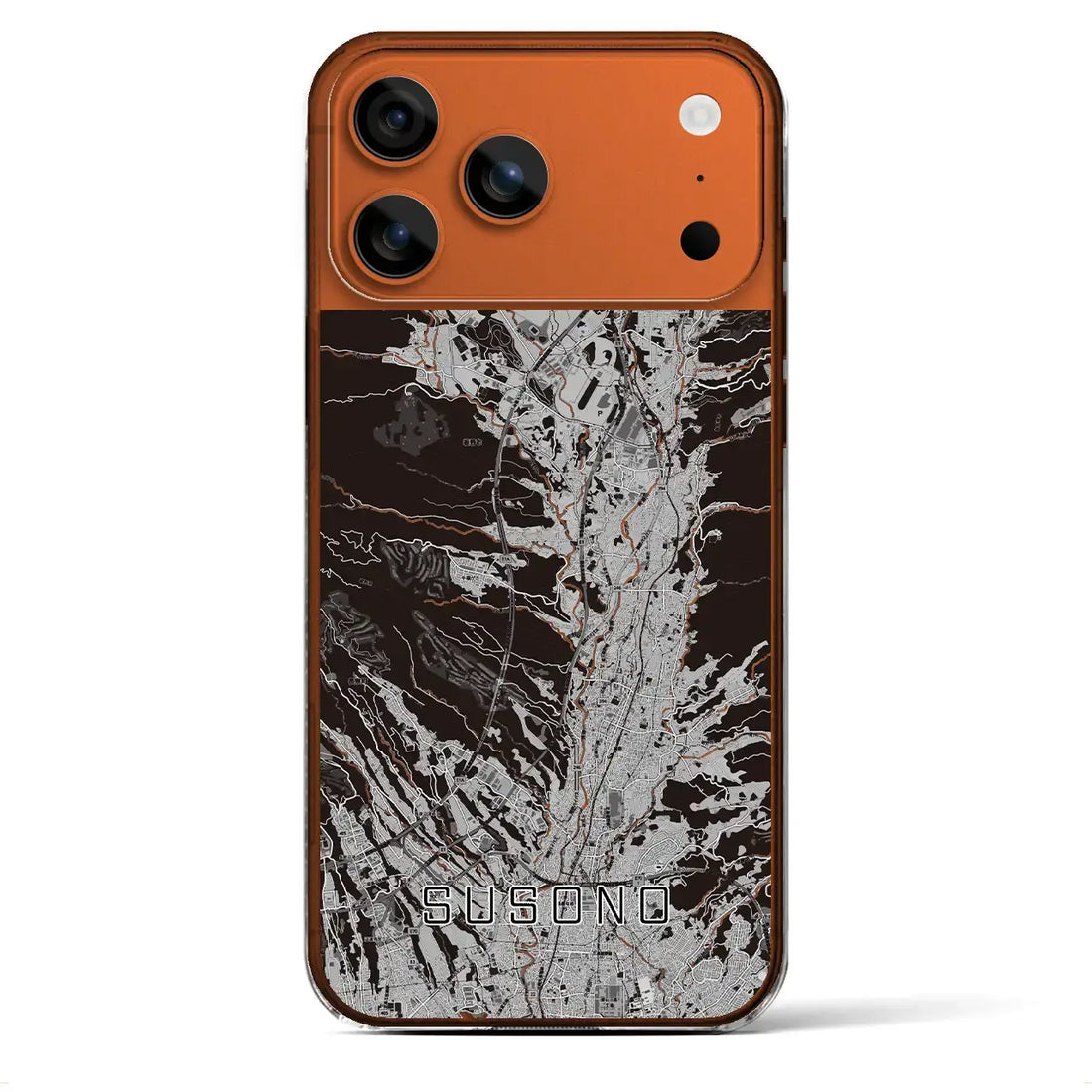 【裾野（静岡県）】地図柄iPhoneケース（クリアタイプ）