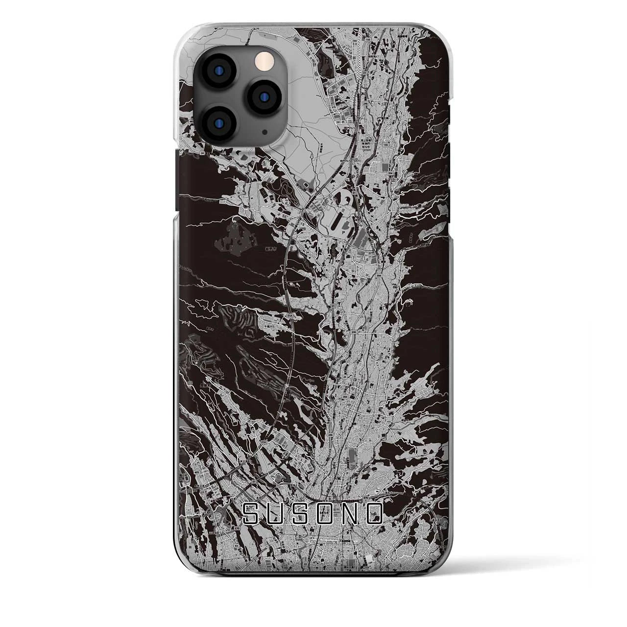 【裾野（静岡県）】地図柄iPhoneケース（クリアタイプ）