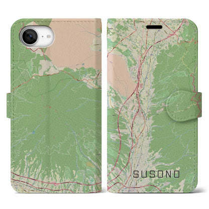 【裾野（静岡県）】地図柄iPhoneケース（手帳タイプ）