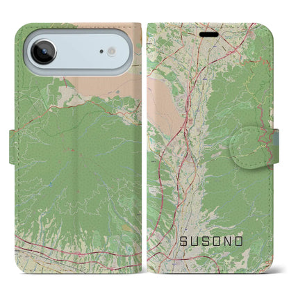 【裾野（静岡県）】地図柄iPhoneケース（手帳タイプ）