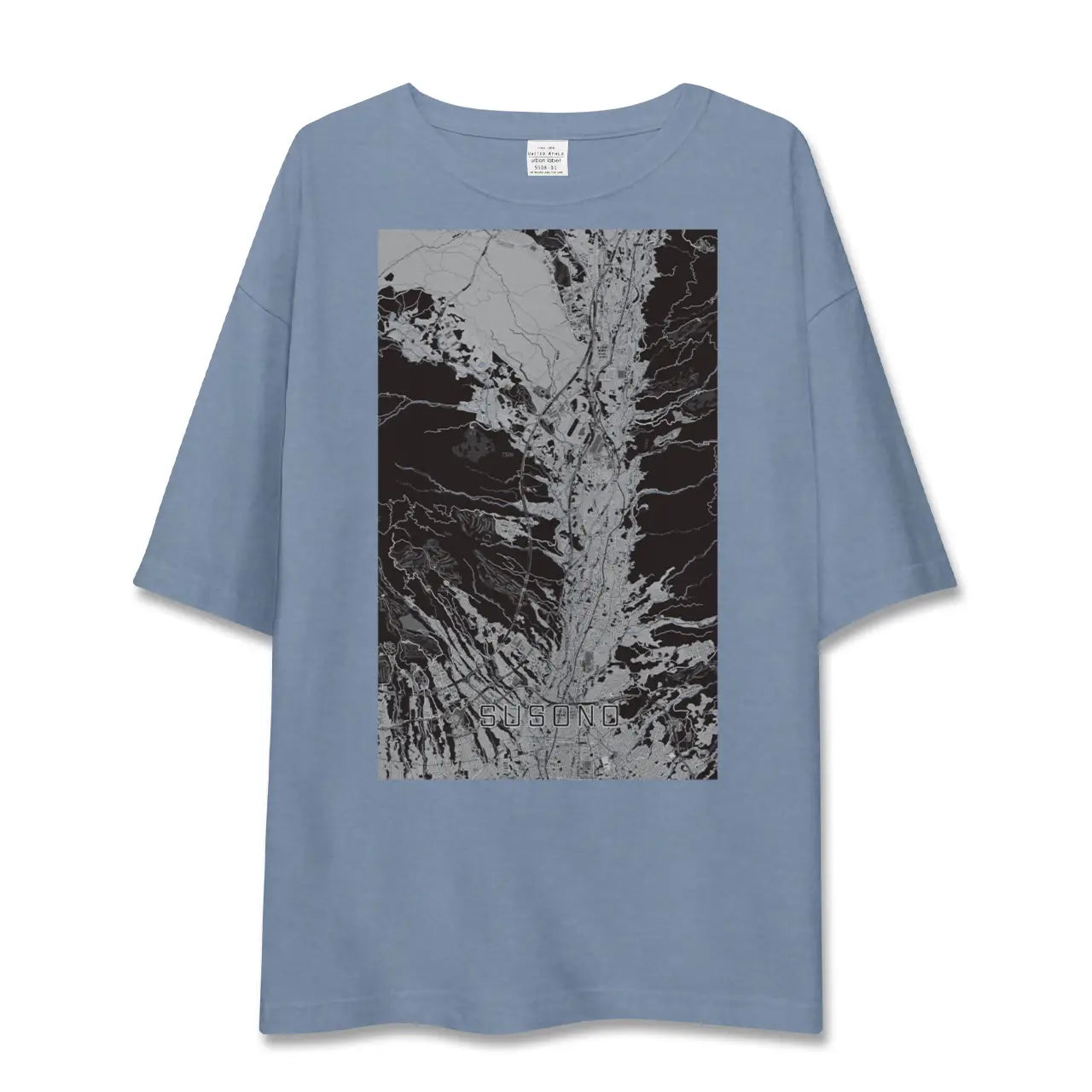 【裾野（静岡県）】地図柄ビッグシルエットTシャツ