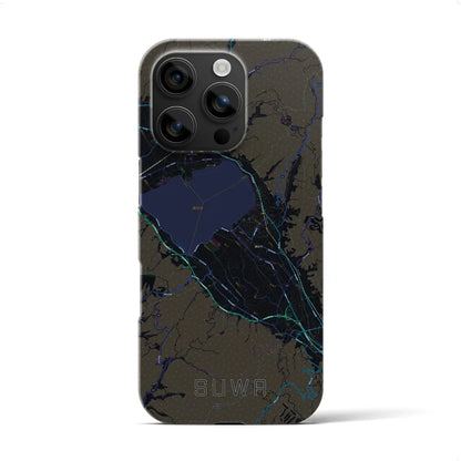 【諏訪（長野県）】地図柄iPhoneケース（バックカバータイプ）