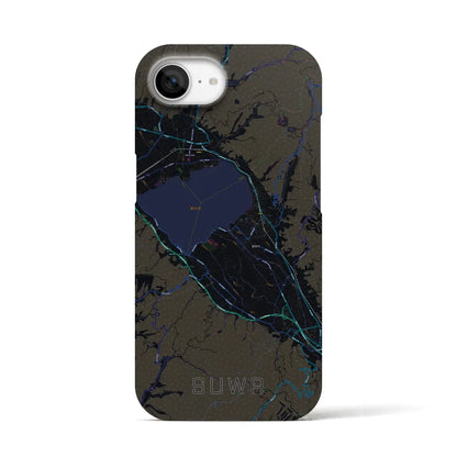 【諏訪（長野県）】地図柄iPhoneケース（バックカバータイプ）