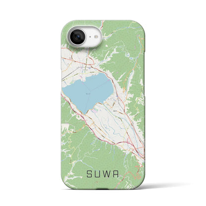 【諏訪（長野県）】地図柄iPhoneケース（バックカバータイプ）