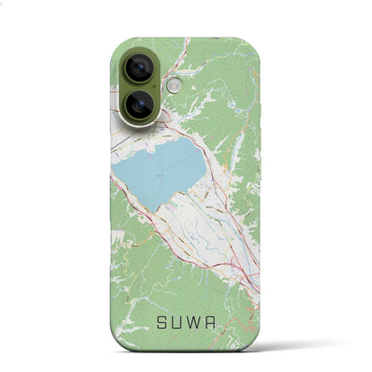 【諏訪（長野県）】地図柄iPhoneケース（バックカバータイプ）