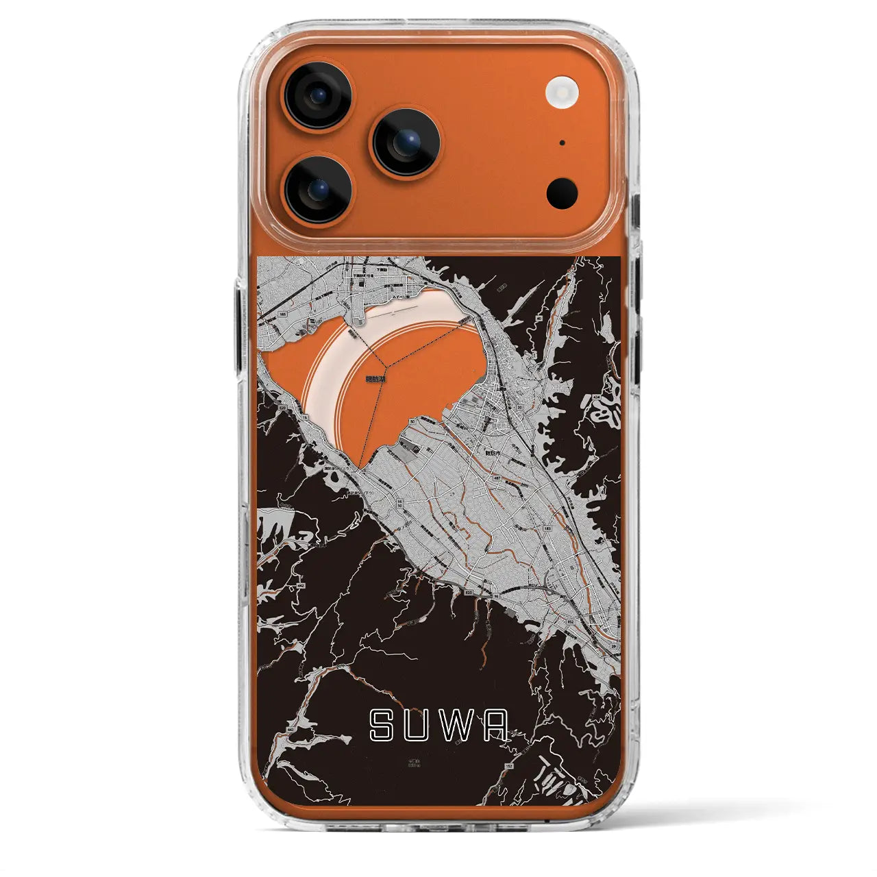 【諏訪（長野県）】地図柄iPhoneケース（MagSafeタイプ）