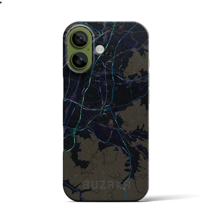 【須坂（長野県）】地図柄iPhoneケース（バックカバータイプ）