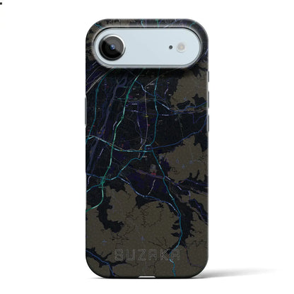 【須坂（長野県）】地図柄iPhoneケース（バックカバータイプ）